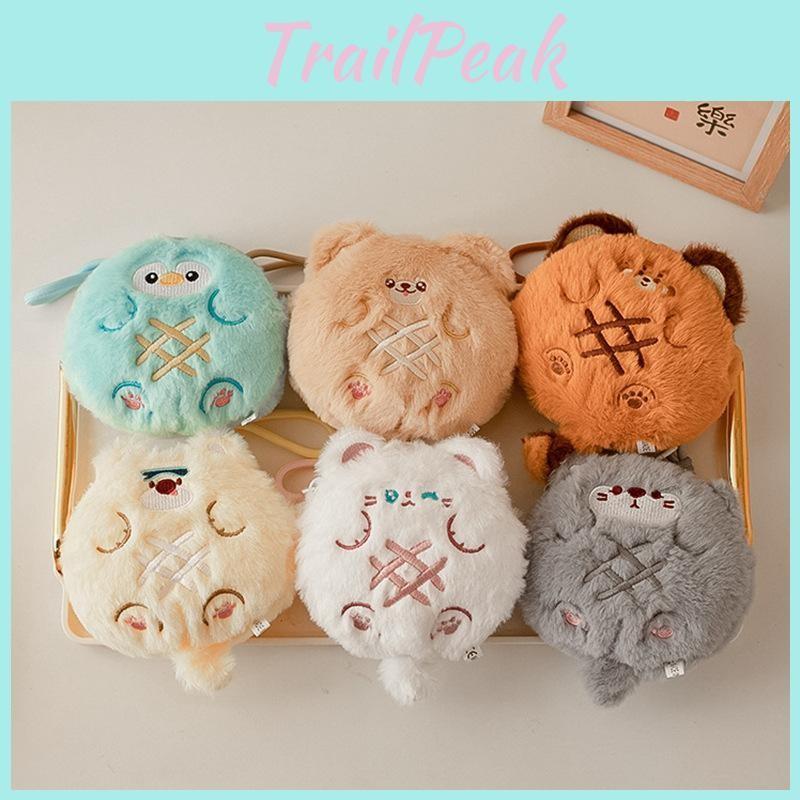 Cute Animal Stuffed Keychain Card Pouch Backpack Accessory Gift Kids For