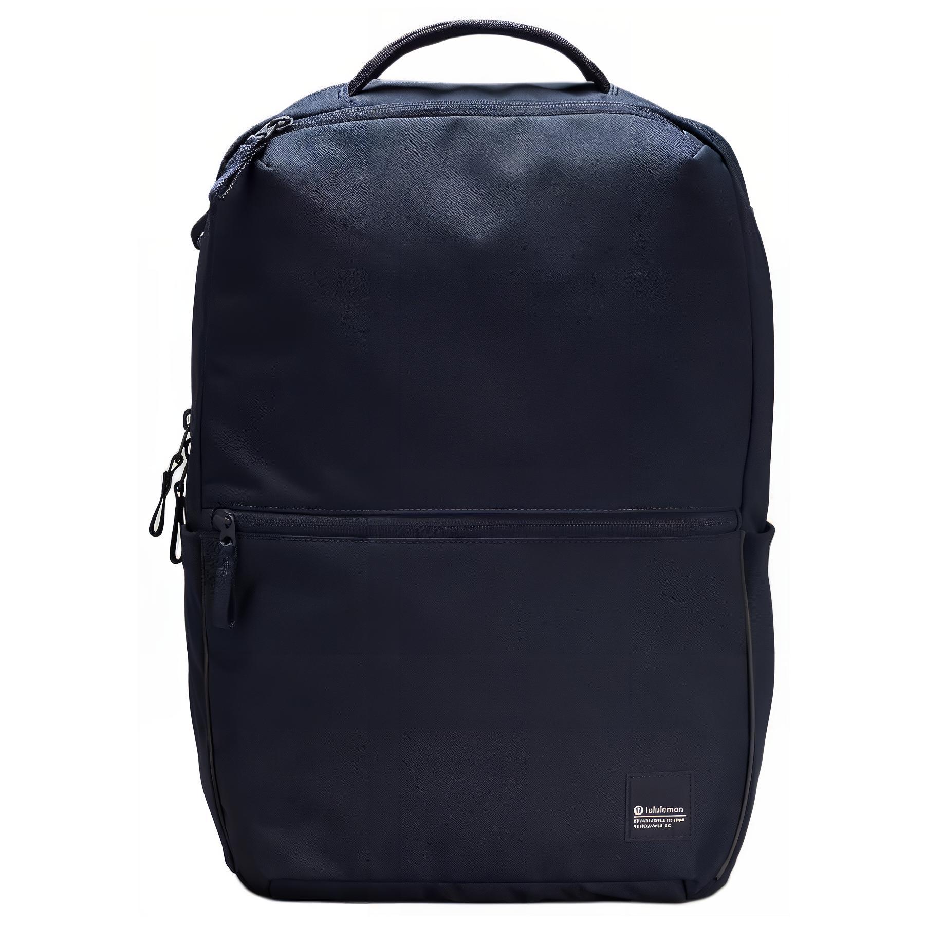Lululemon Double-Zip 22L Casual Versatile Backpack Unisex backpack Navy-Blue LU9BRIS-031382 Marine Blue