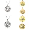 Teamer Adventurer Badge Necklace for Men Women Round Pendant Stainless Steel Jewelry Scenery Camping Travel Gifts Accessories