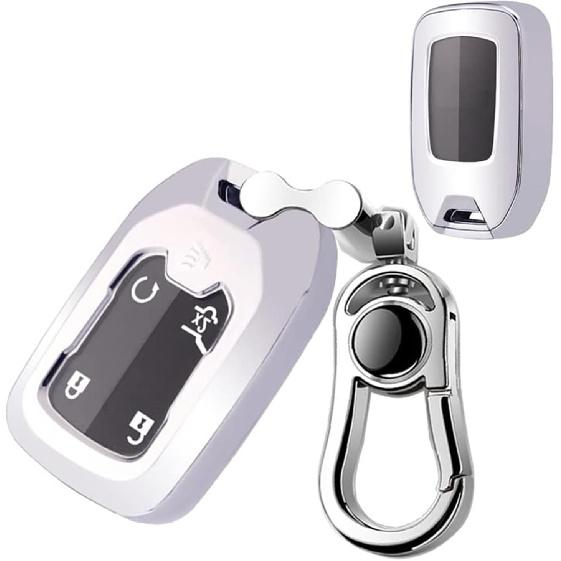 

Chevy GMC Key Fob Cover,Compatible with GMC Sierra Terrain Acadia Yukon Canyon Chevy Suburban Silverado Tahoe серебряный