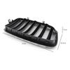 1 Pair Car Front Bumper Grill Gloss Black Front Bumper Racing Grille for BMW X5 E70 X6 E71 2007-2013 Car Accessories
