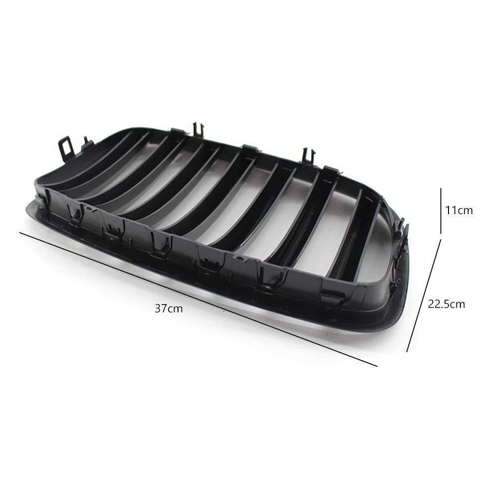 1 Pair Car Front Bumper Grill Gloss Black Front Bumper Racing Grille for BMW X5 E70 X6 E71 2007-2013 Car Accessories