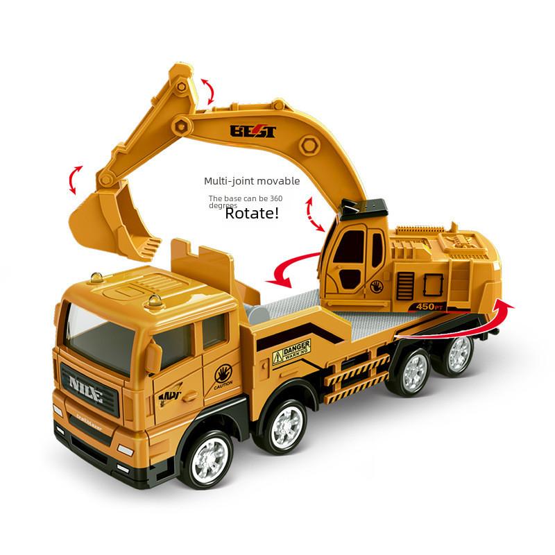 Plastic Mixer Excavator Truck Construction Vehicle Children Inertia Car Toy