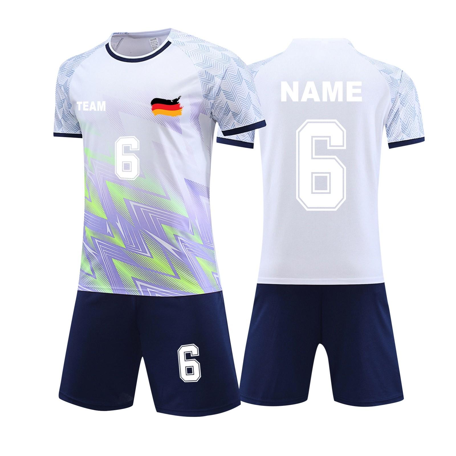 

Комплект персонализированных рубашек для мужчин и девочек с именем и номером, футбольные майки на заказ для мальчиков, тренировочный костюм XS белый