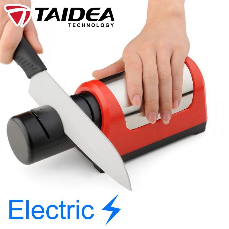 

TAIDEA [Electric] Knife Sharpener Sharpening stone Professional 600/1000# Diamond Ceramic kitchen Sharpeners Machine TG1031 As shown
