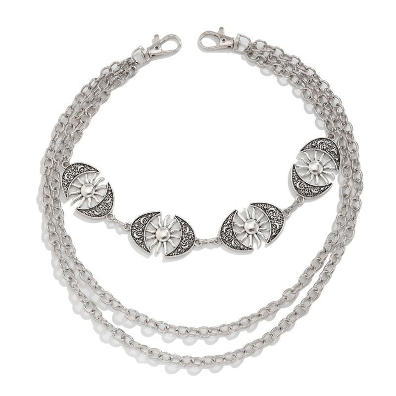 A52E Adjustable Hip Chain Music Festival Gears Unique Dressing Styles Chain Belt