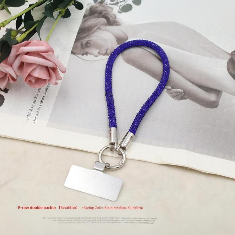 Luxury Glitter  Phone Lanyard Bright Bling Bling Phone Wrist Straps Anti-Lost Wrist Rope Phone Accessories