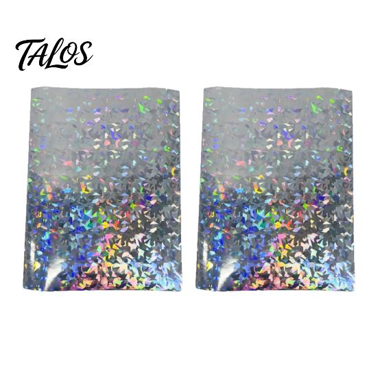 Selbstklebendes Laminierpapier 2 Stück Holografische Folie, mit schillerndem Regenbogeneffekt, Wasserdicht, Professionelle Zubehörteile für Karten, Kratzfest