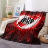 1PC Club Atlético River Plate Patterned Flannel Blanket Suitable For All Seasons for Home Decor Warmth and Comfort Gifts Holiday Present