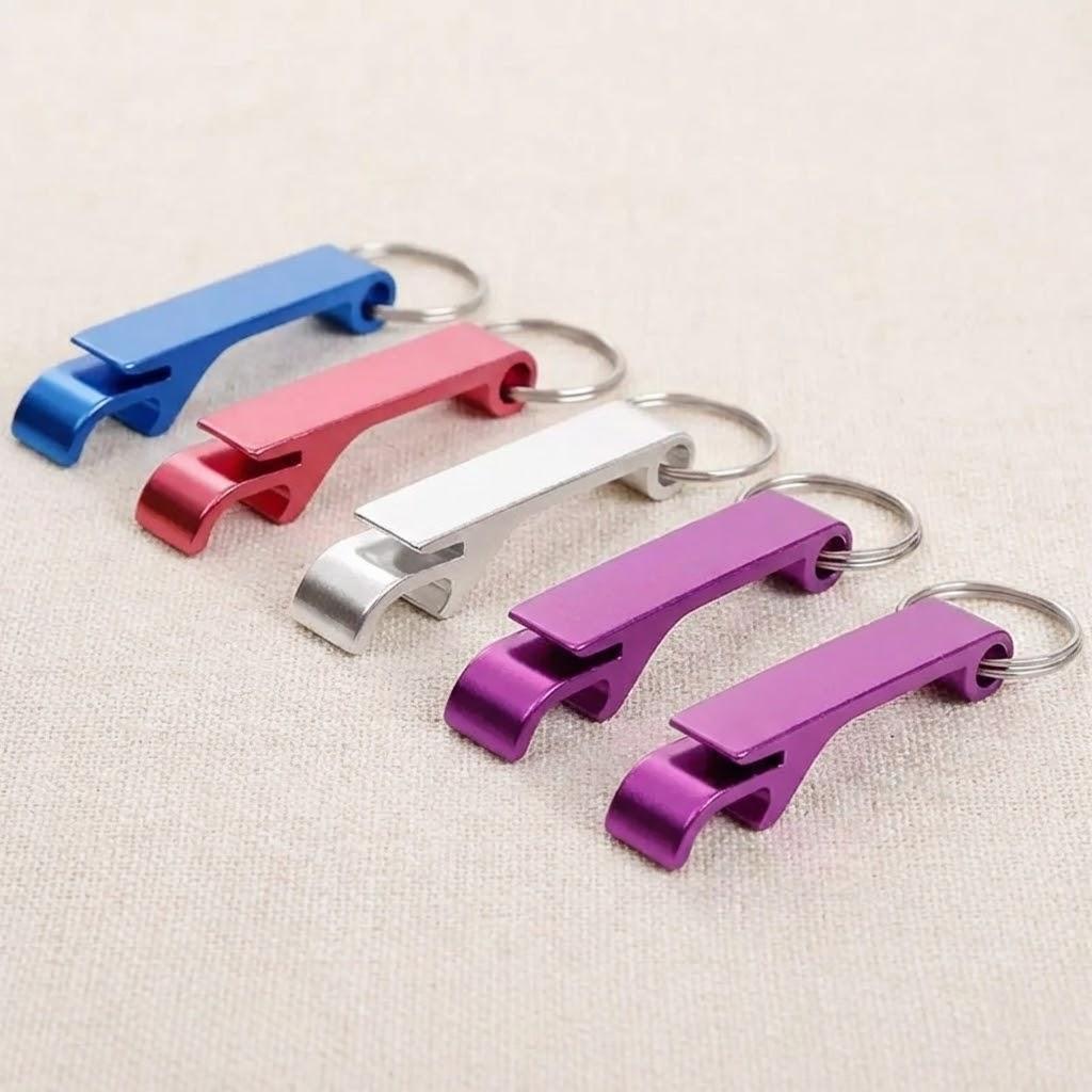 

5Pcs Multi Function Aluminum Keychain Bottle Opener Can Opener Kitchen Tool Bar Home Pub Party Accessory for Beer Wine Opener