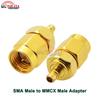 2Pcs/Lot RF Adapter SMA to SMB/SMC/MCX/MMCX Male Plug or Female Jack Straight 50 ohm RF Coaxial Connector Gold Plated Brass