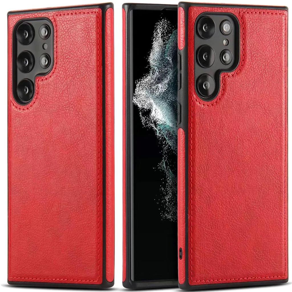 Retro Leather Phone Case for Samsung S26 Ultra - Durable Shockproof Large Cutouts Business Style Full Cover On Samsung S26/S25/S24/S23/S22/Ultra/Plus