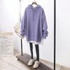 Women's 2024 Autumn and Winter Loose Large Size Casual Top with Two Pieces of Fake Hoodie Sweater