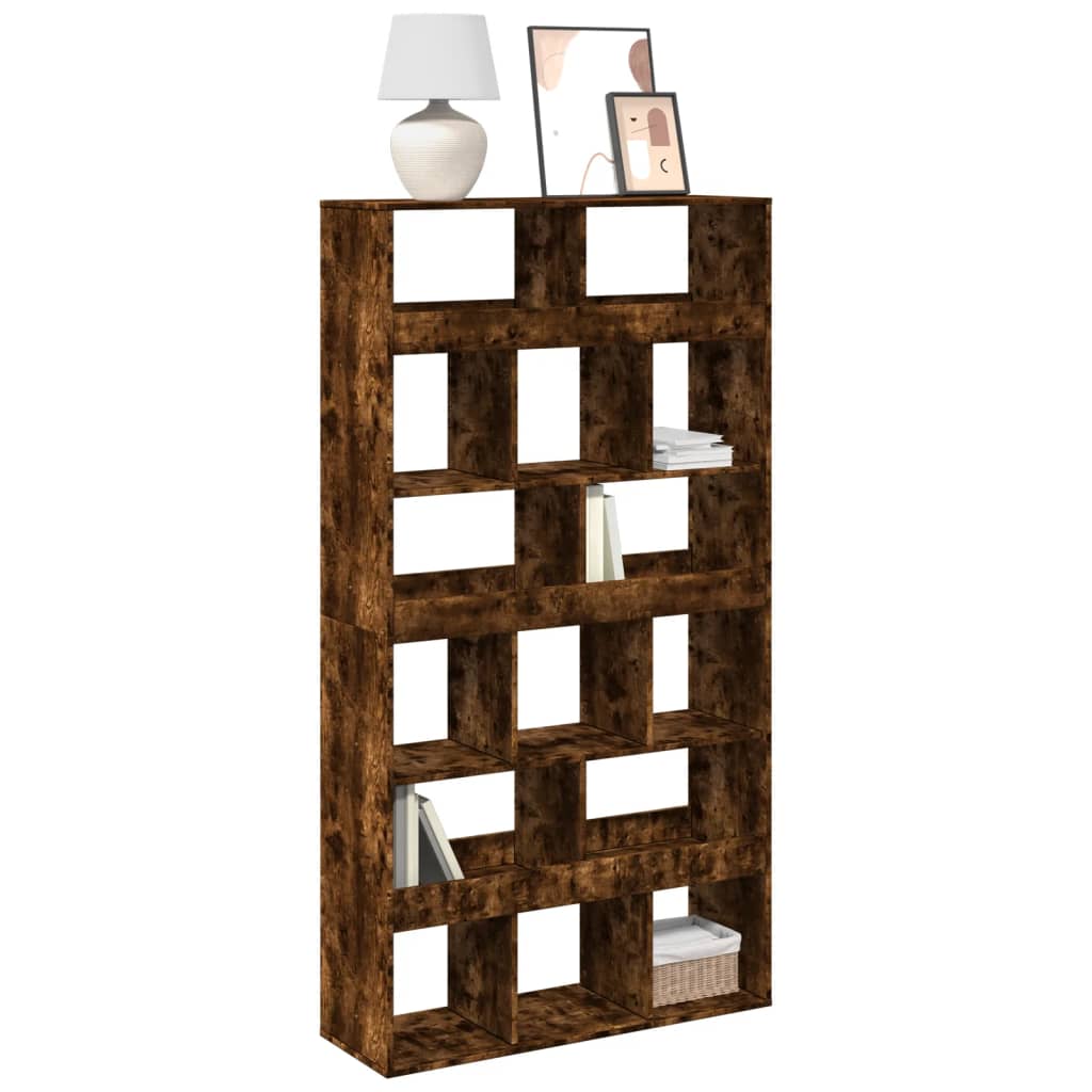 Bookshelf Smoked Oak 100 x 33 x 187.5 cm Engineered Wood