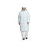 Adidas Elongated Series Solid Color Long Warm Loose Hooded Long Sleeve Down Jacket Women Outerwear Blue JN4147