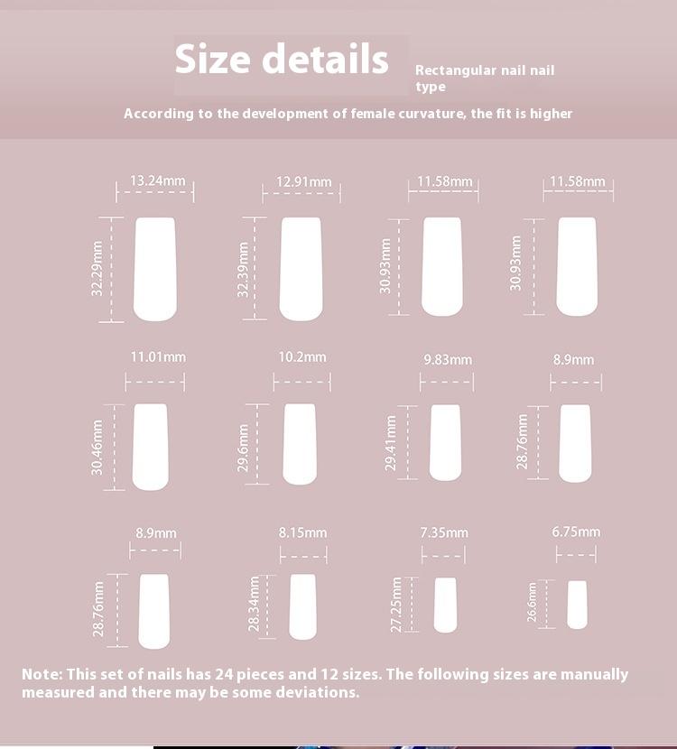 Sparkling Diamond Exploding Dark Blue Pipe Type False Nails