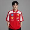 Puma Scuderia Ferrari HP Replica Series Knitted Short Sleeve Polo Shirt Unisex tops 713826-01