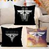 The L-Last Of U-Us 2 E-Ellie LOGO Pillow Cushion Cover Pillowcase Living Room Sofa Home Decor Customized