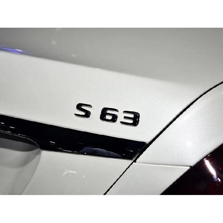 3D ABS Chroom S 63 Logo S63 Embleem Letters Sticker Auto Kofferbak Badge Decal Voor S63 C217 Accessoires