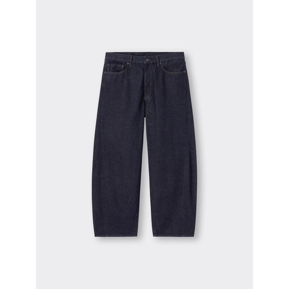 Gu By Uniqlo Barrel Leg Jeans  Standard Length 69.5 73.5 Cm 