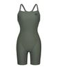 Lenomasuyeongbog Women'S Mat Support Bag 3/4 Half-Body Swimsuit Khaki Rn-Ls2G569-Ka