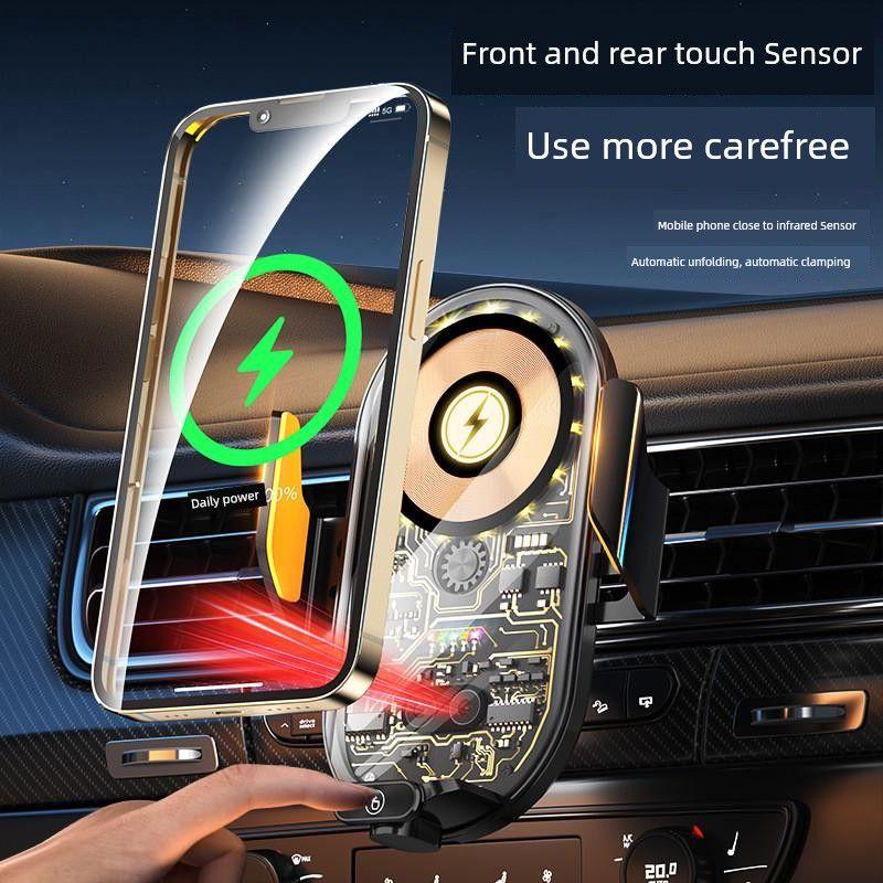 66W Super Wireless Fast Charge Automobile Phone Holder Car Dashboard Navigation Support Magnetic Car Holder
