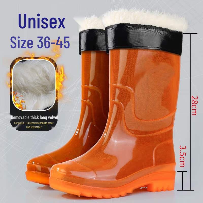 DAXTE High-Top Anti-Slip Work Rain Boots 36-45