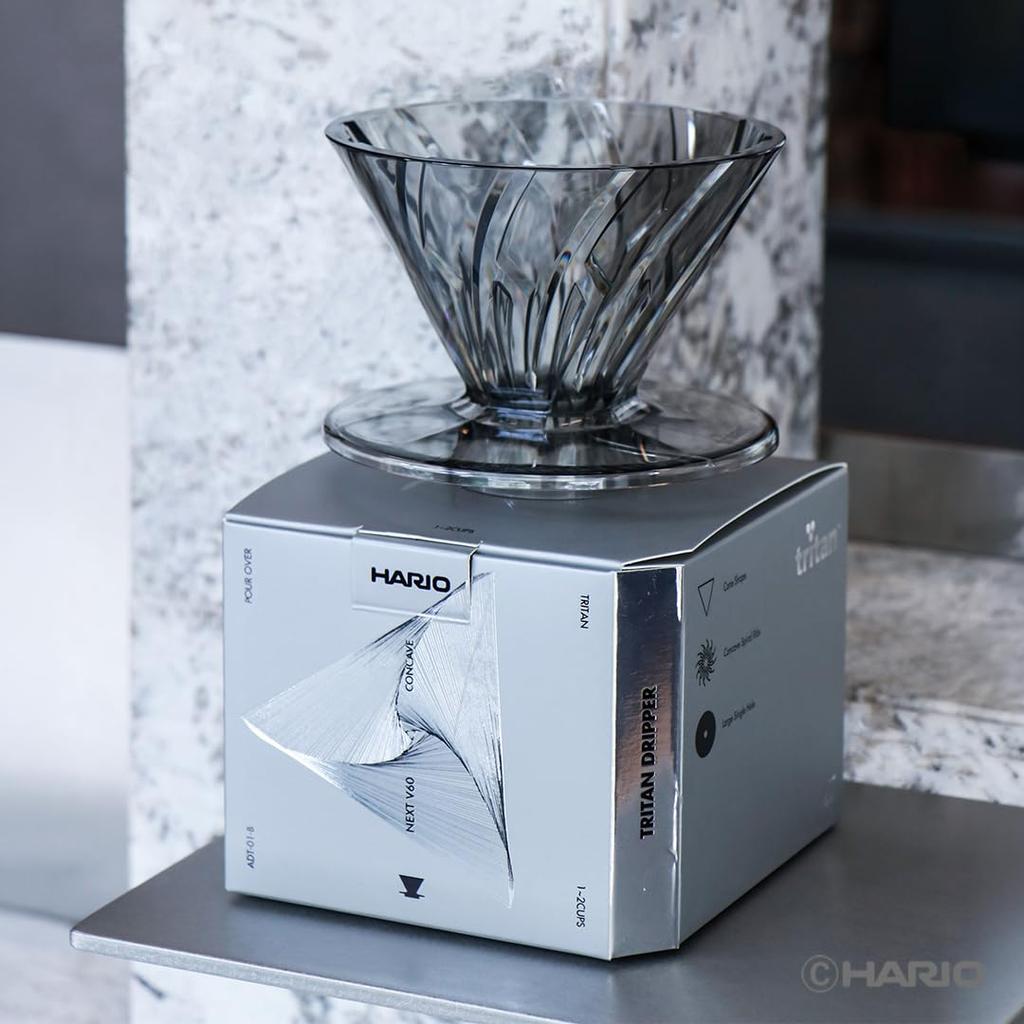 Hario ALPHA DRIPPER TRITAN Coffee Dripper Made In Taiwan For Cups (ADT-01-B) - - 1-2