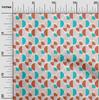 oneOone Cotton Flex Fabric Circle Geometric A  Printed Craft Fabric BTY 40 Inch