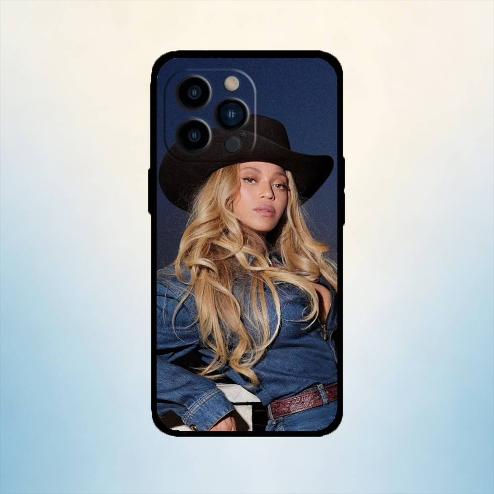 

AAA Cowboy Carter Phone Case For iPhone 17,16,15,14,13,12,11 Plus,Pro Max,XS,Soft Silicone Black Cover iPhone17air