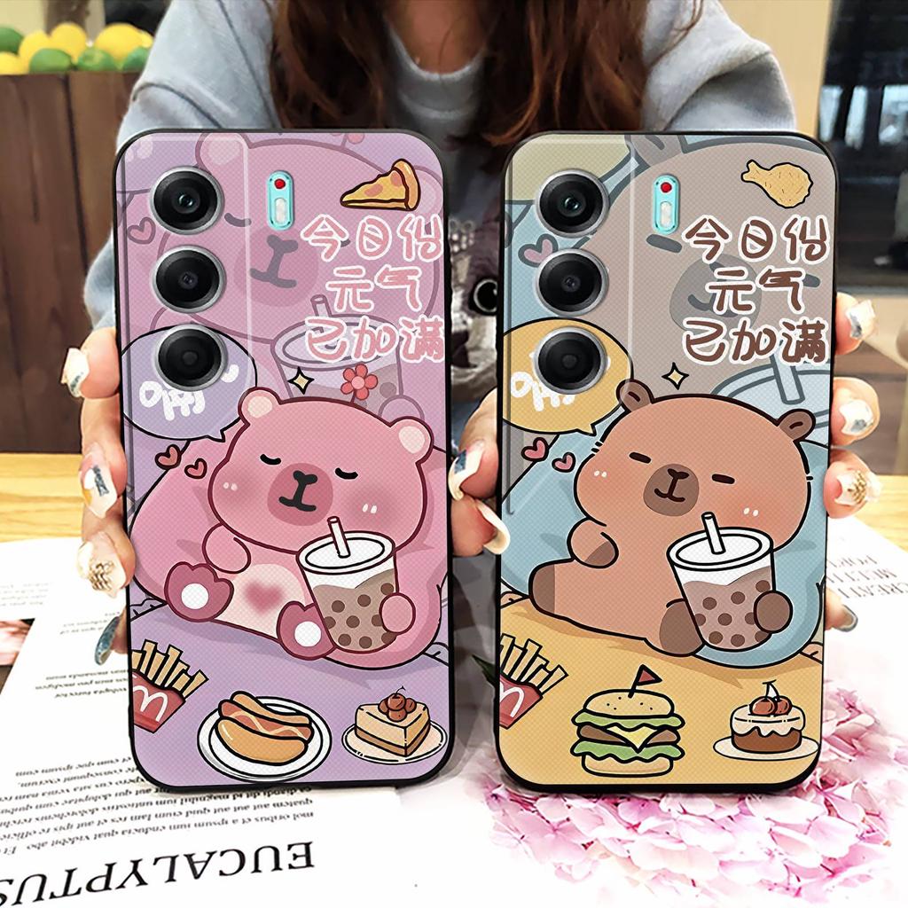 Soft Case Silicone Phone Case For Tecno Camon40 Pro 5G/CM7 Cute Cartoon Graffiti Fashion Design Anti-dust Couple TPU