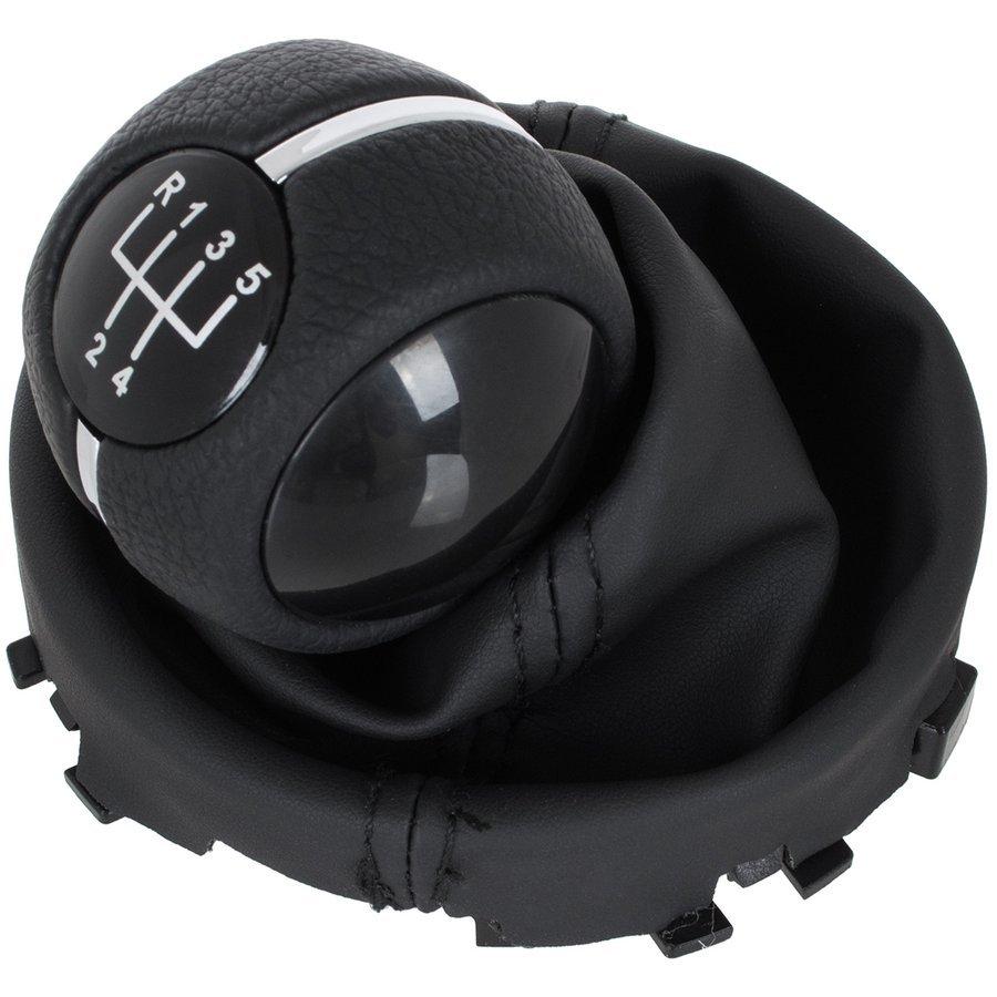 MINI F55 2013- BLACK gear shift knob + gaiter with frame 5 SPEEDS