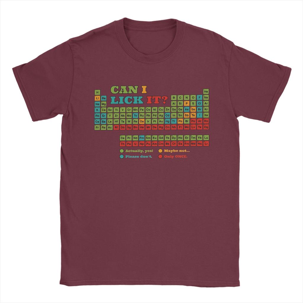 Mens Fun Periodic Table T Shirt 100 Cotton Clothes Leisure Short Sleeve Crew Neck Tees Plus Size TShirt