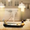 Creative Skull Incense Holder Ghost Incense Stick Tray Resin Boat Decorative Incense Holder for Read Living Room Halloween Decor