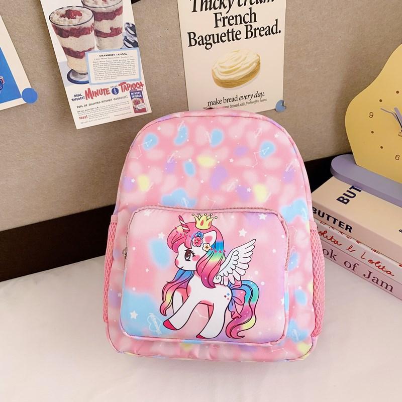 Childrens Unicorn Bag Nylon Backpack Printed Student Cartoon Backpack Cute