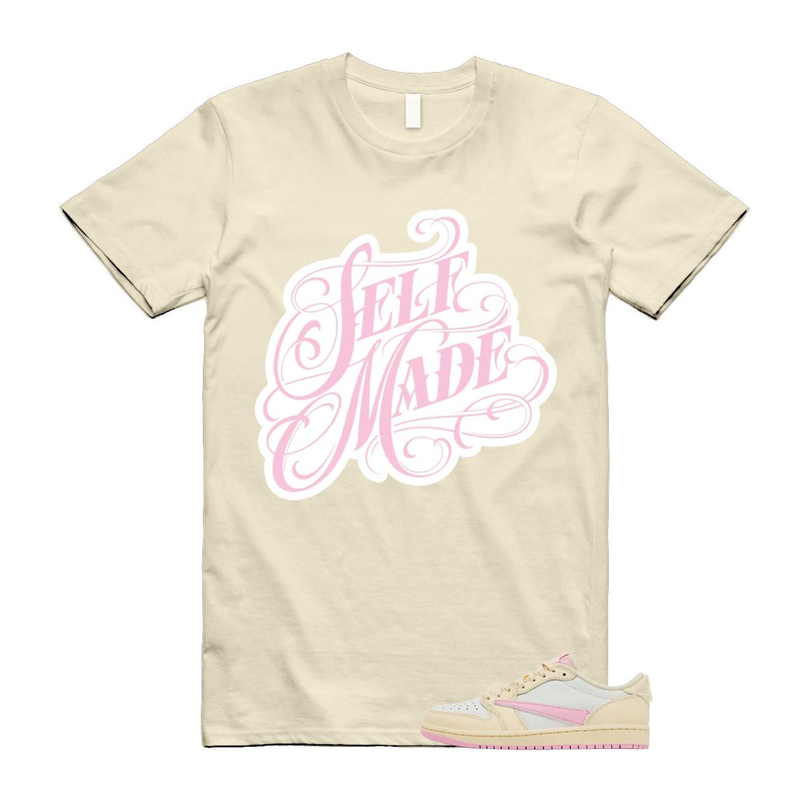 1 Нежно-розовая муслиновая футболка Travis Sail Retro Low OG SP Сочетается с SELF XL