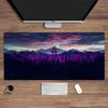 Neuheiten 900x400 Blaue Aurora bei Nacht in den westlichen Bergen Gaming-Schreibtisch-Setup Computerschreibtischmatte Schönes Gaming-Mauspad