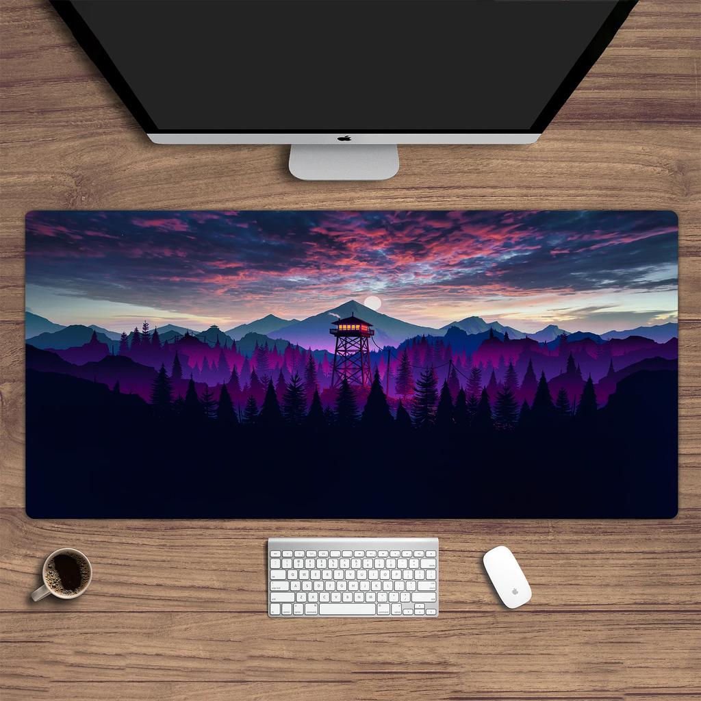 Neuheiten 900x400 Blaue Aurora bei Nacht in den westlichen Bergen Gaming-Schreibtisch-Setup Computerschreibtischmatte Schönes Gaming-Mauspad