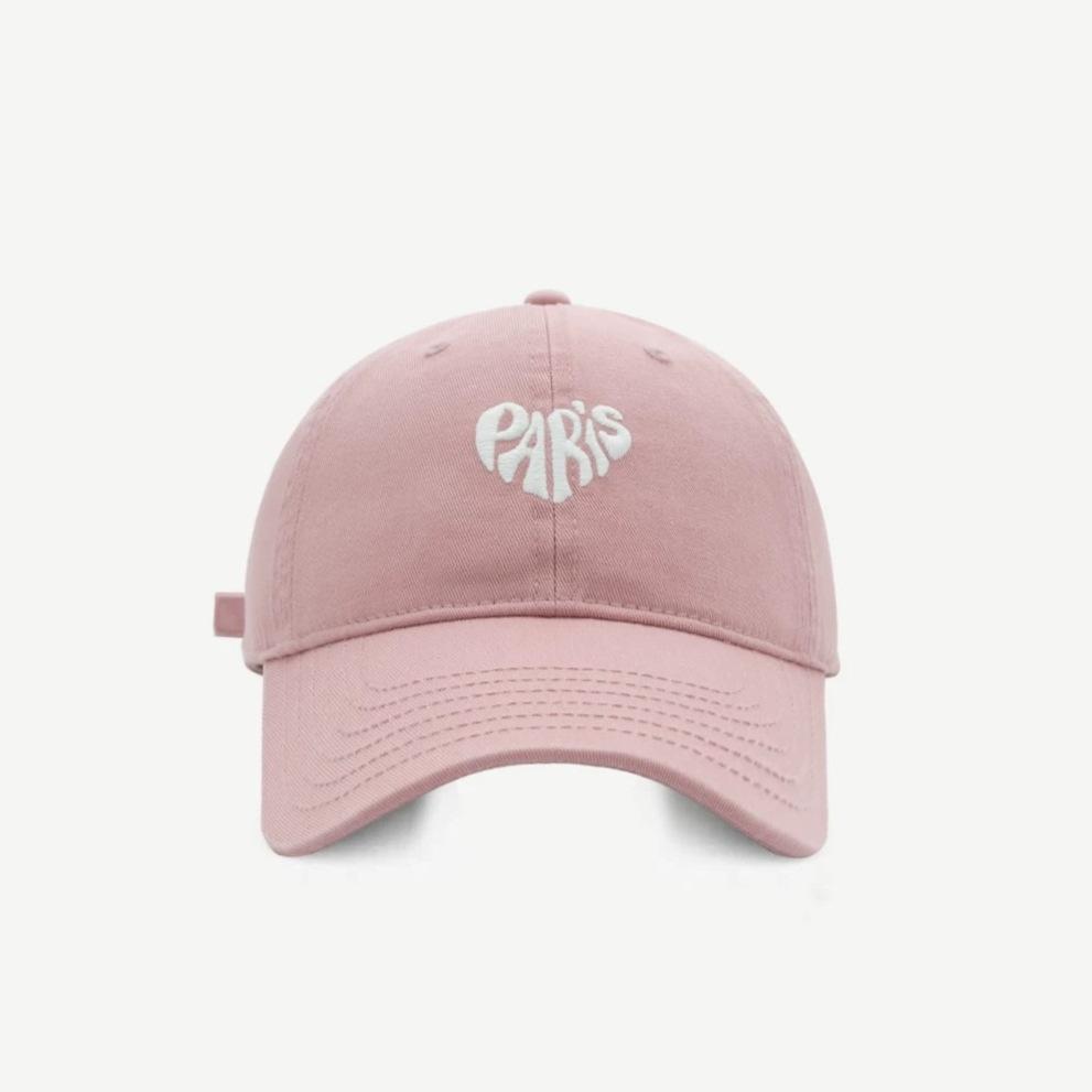 Koreanischer Stil Trendige Marke Reine Baumwolle Neues Lässiges und Personalisiertes Besticktes Weiches Oberteil Retro und Modische Baseballkappe für Damen