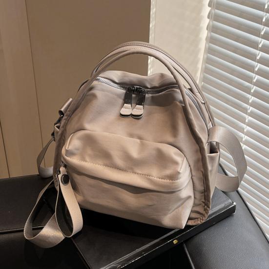 Women Casual Crossbody Bag Zippered Handbag with Adjustable Shoulder Strap Purse with Top Handle for Commuting Running Errands