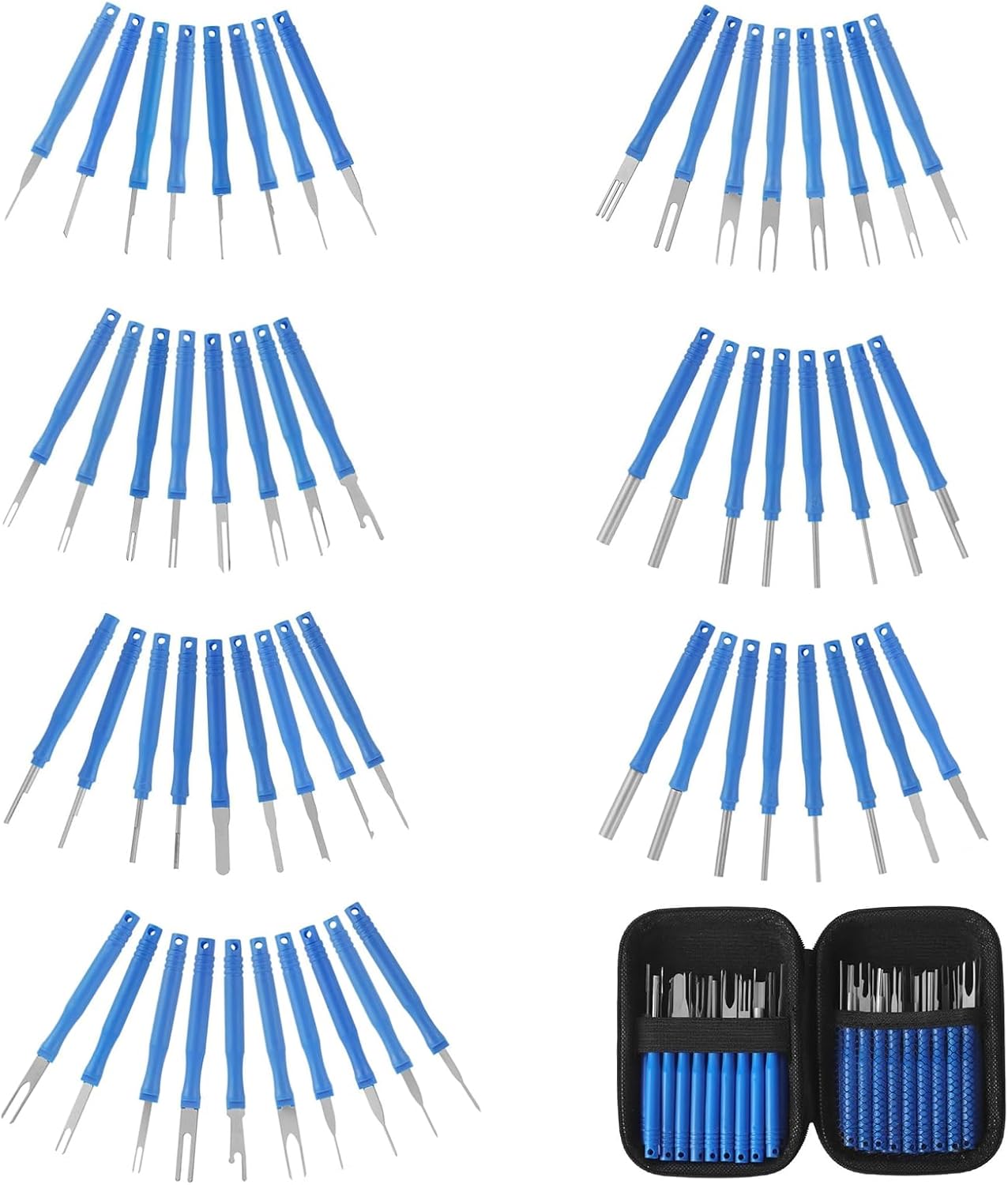 

21Pcs Terminal Removal Tool Kit, Blue Electrical Pin Removal Tool Kit Automotive Terminal for Household Devices