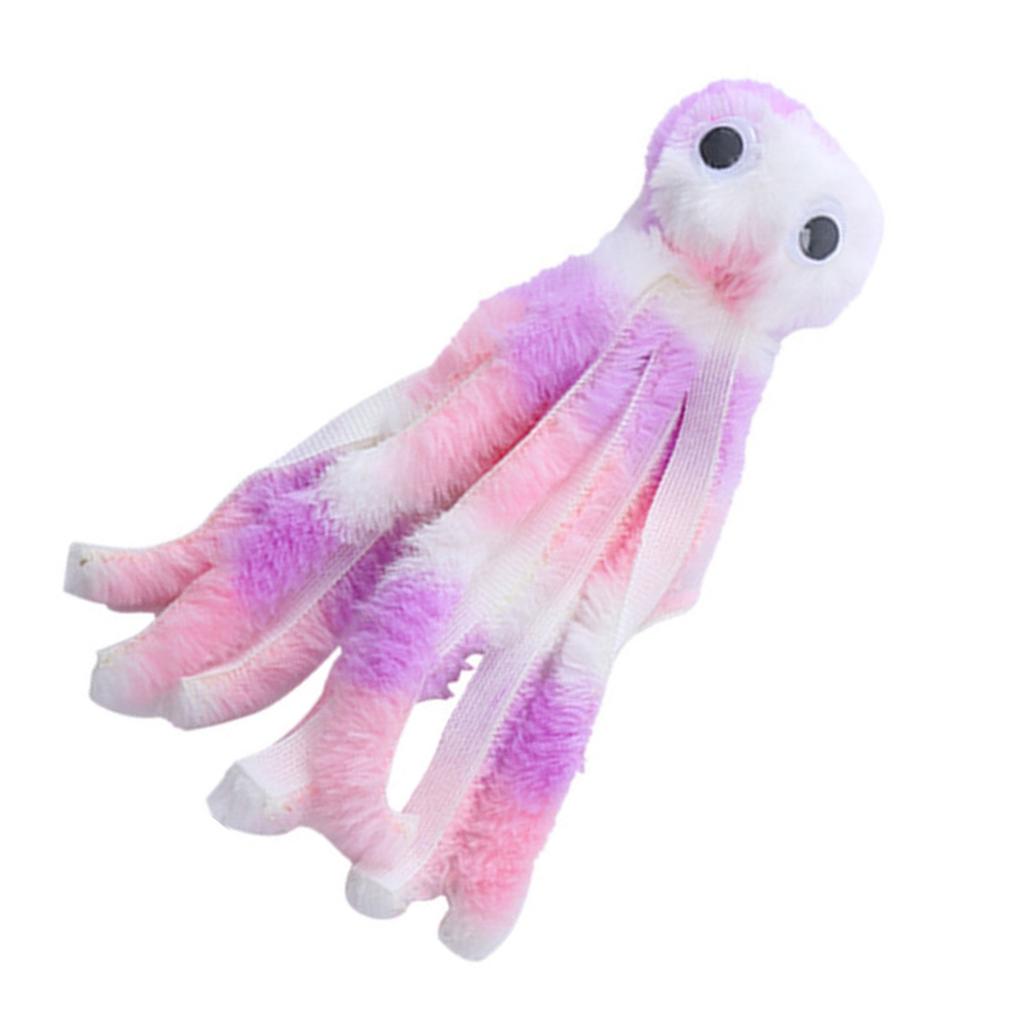 Cat Chewing Toy Plush Octopus Teaser Toy with Catnip Cats Teether Animal Toy Interactive Boredom Cat Entertainment Toy