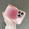 Capa de Celular de Vidro Temperado Metálico Rosa com Design de Cruz Sagrada Para iPhone 17 16 15 14 13 12 11 Pro Max 15 14 Plus 17 Air 16E Capa