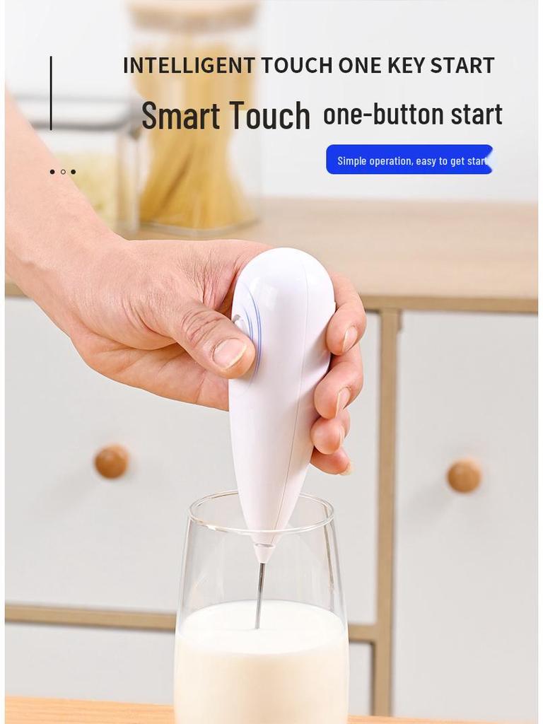 Handheld Electric Milk Frother & Stirrer for Coffee and Household Use