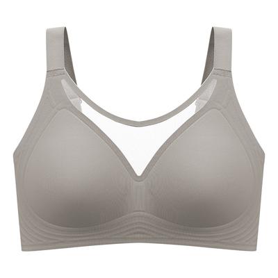 Mesh Breathable Seamless Minimizer Bra for Large Bust, Soft Support Side Support Plus Size Comfortable Wireless Lingerie