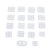 18pcs Silicone Molds Soft Elastic DIY Making Resin Molding for Decorative Handicrafts