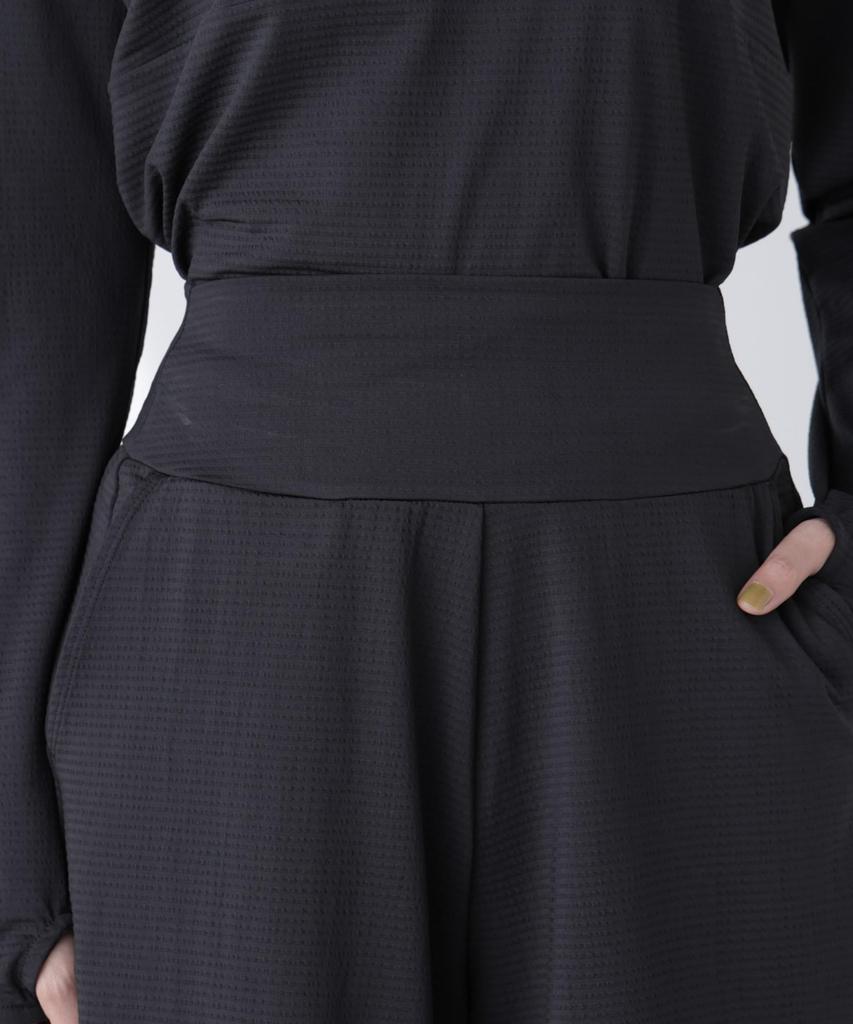 Nano Universe WATERSIDE & DAILYWEAR Rash Guard Set, Size Small, Black