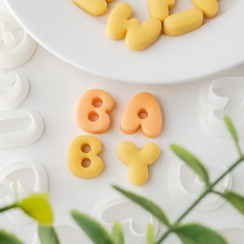 New Mini 26 Alphabet Set Biscuit Mold Cookie Cutter with 26 Uppercase English Letter Shapes Cutting Mold Pastry Baking Tools