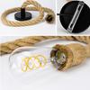 Industrial E27 Vintage Hemp Rope Pendant Lights Attic Personality Indoor Lightings for Loft/Living Room/Bar Pendant Chandelier