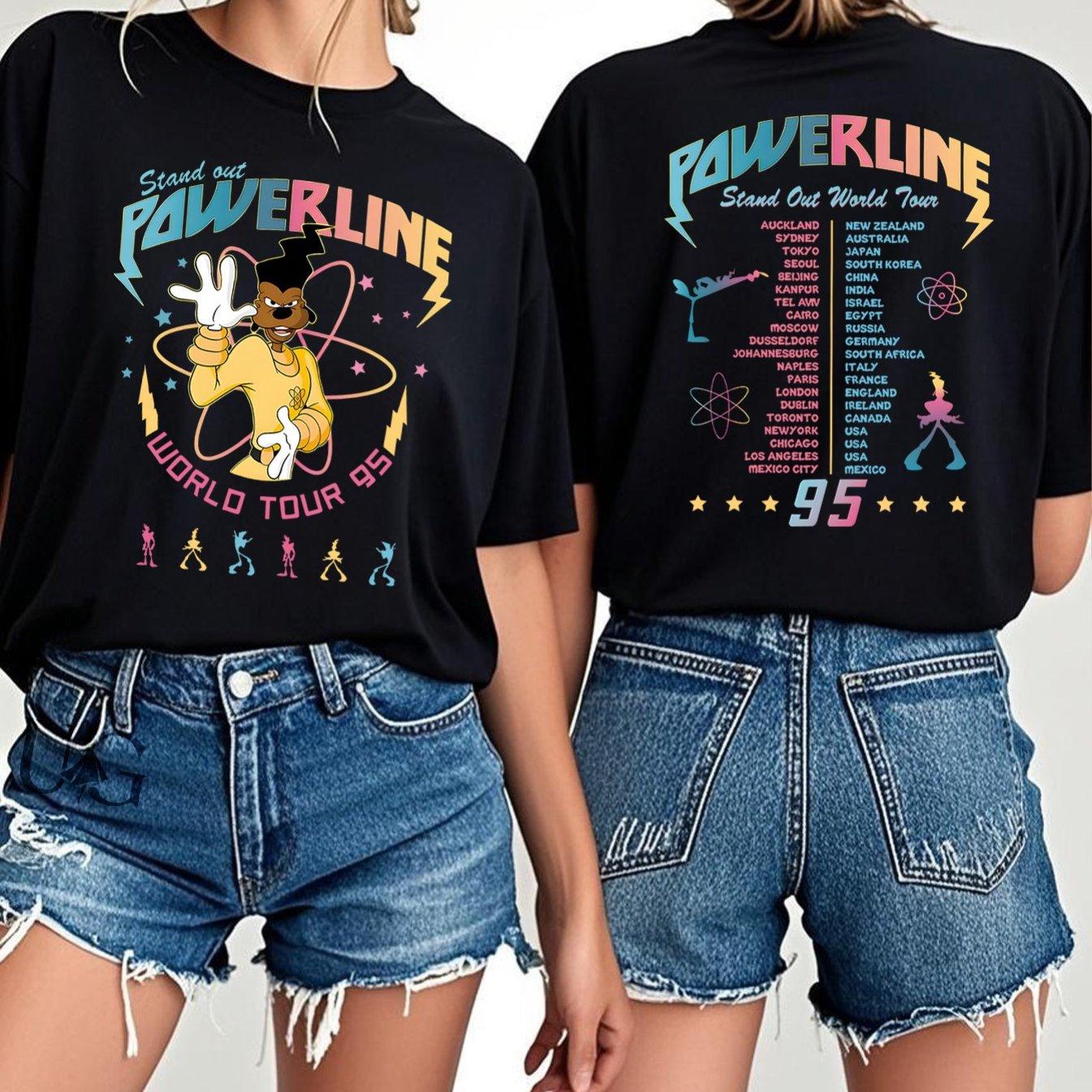 

Powerline Concert Graphic Tshirts for Women Summer New Collection Unisexs and Womens Casual Fashion Street Clothing 4XL